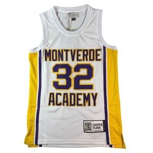 Authentic Classics Cooper Flagg Montverde Academy Jersey White Purple Yellow XS